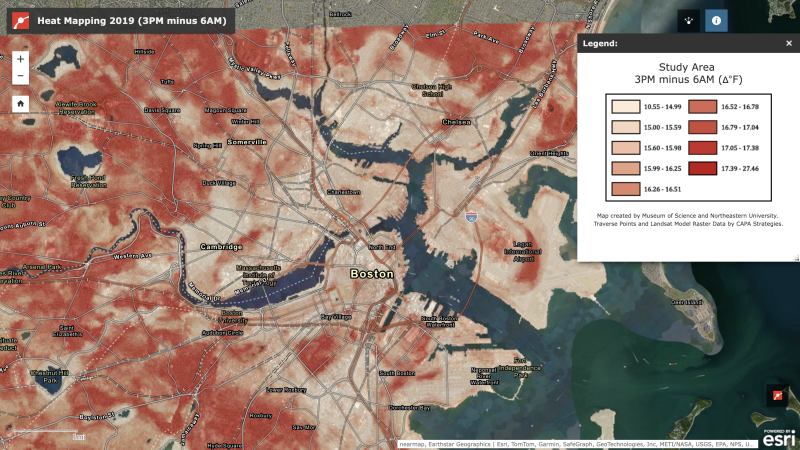 Heat Mapping 2019 (3PM minus 6AM)