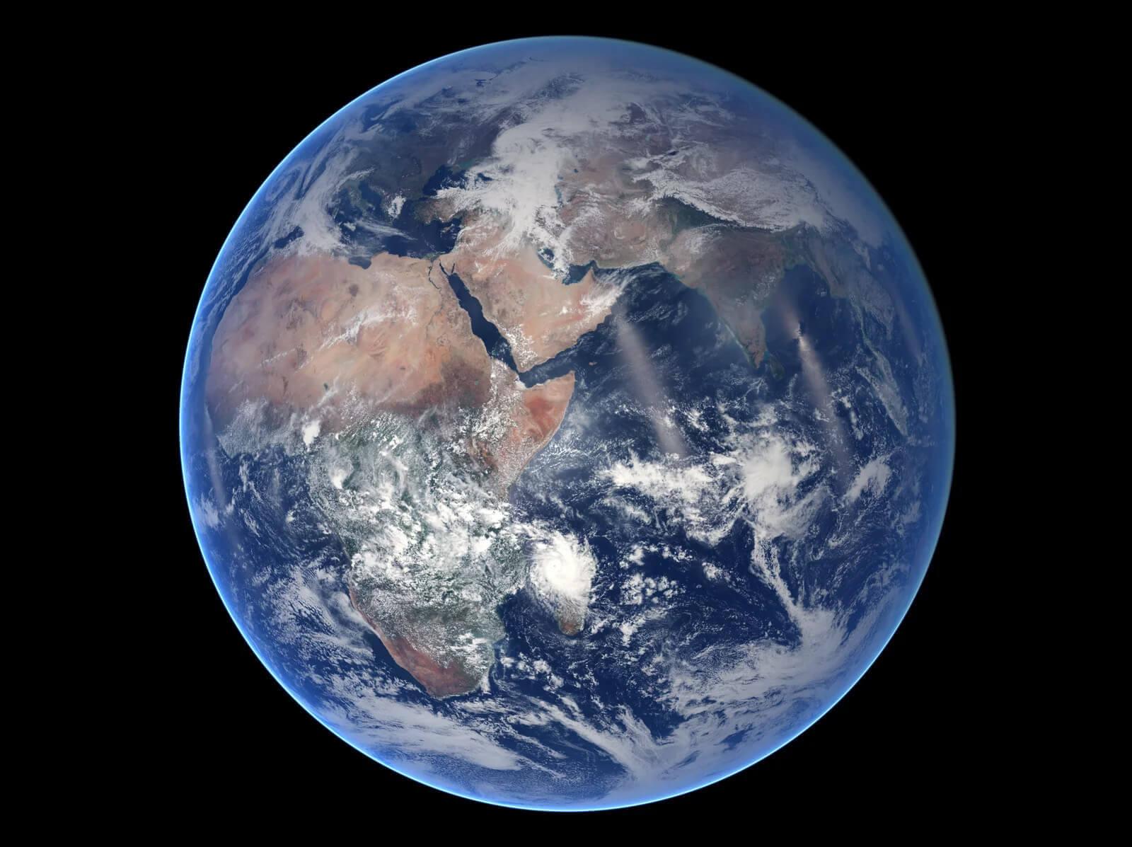 The photo known as "the Blue Marble" - a photo of earth taken from space by the crew of Apollo 17.