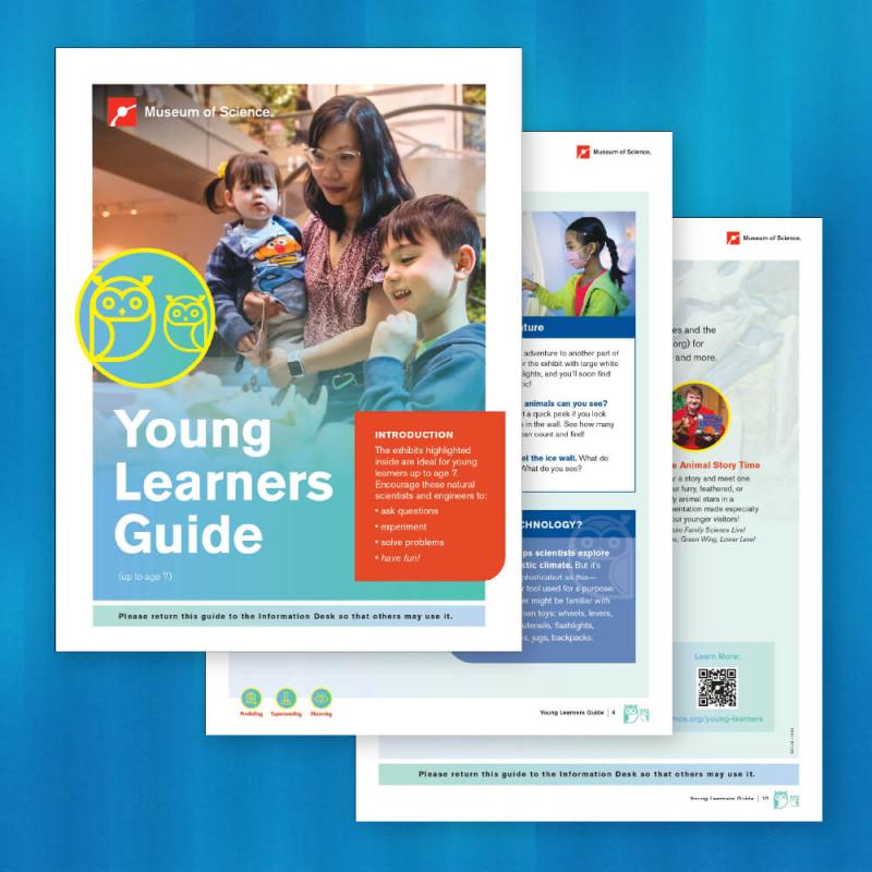 Three pages from the Young Learners guide, available for download.